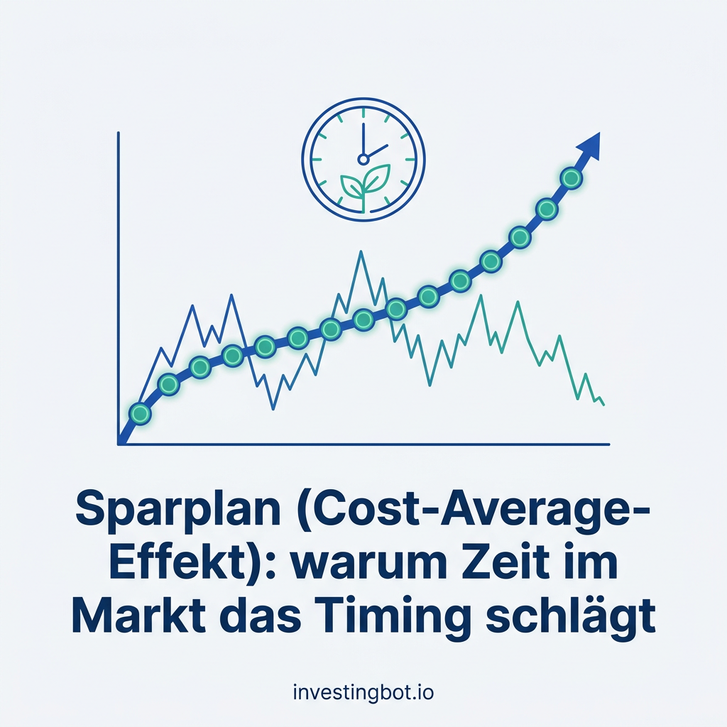 Cover [DE] — Sparplan (Cost-Average-Effekt): warum Zeit im Markt das Timing schlägt