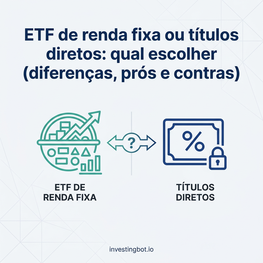 Cover [PT] ETF de renda fixa ou títulos diretos: qual escolher (diferenças, prós e contras)
