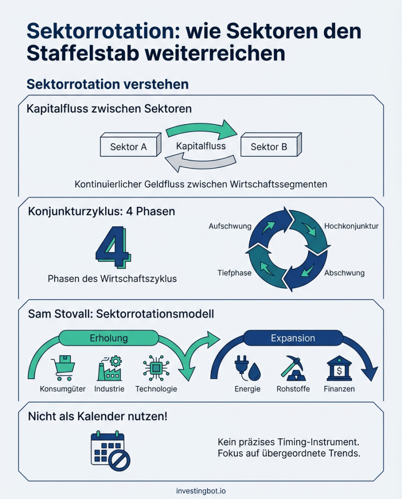 Sektorrotation: wie Sektoren den Staffelstab weiterreichen