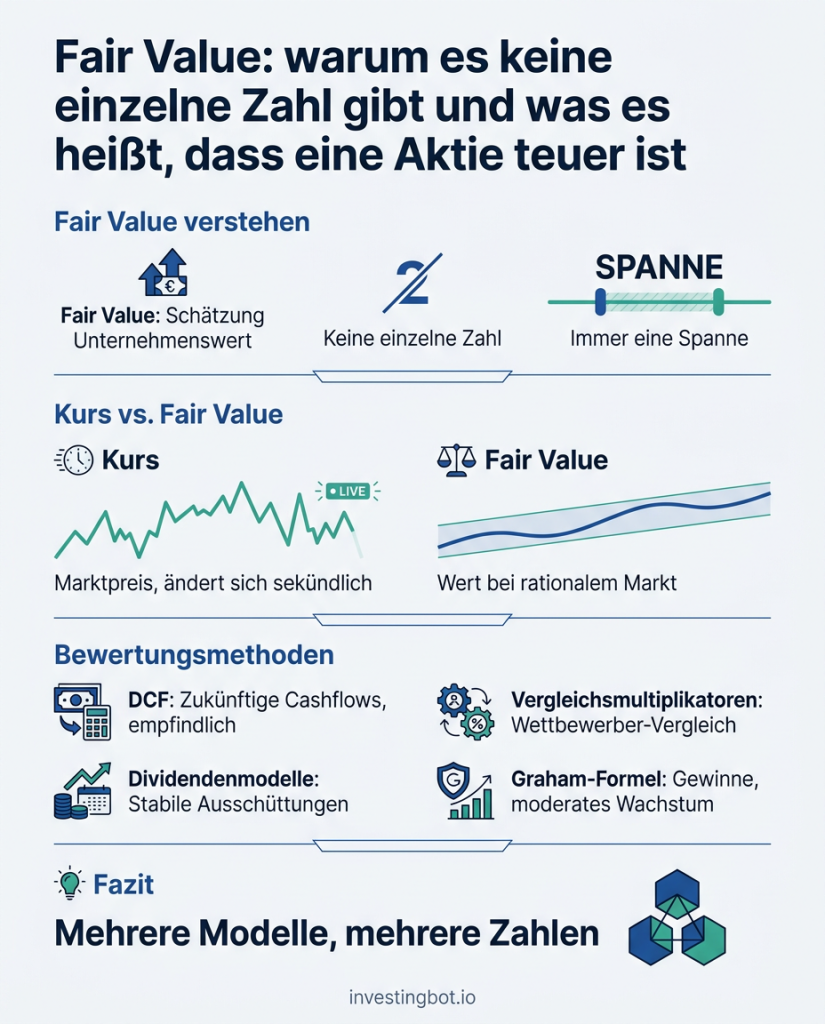 Fair Value: warum es keine einzelne Zahl gibt und was es heißt, dass eine Aktie teuer ist