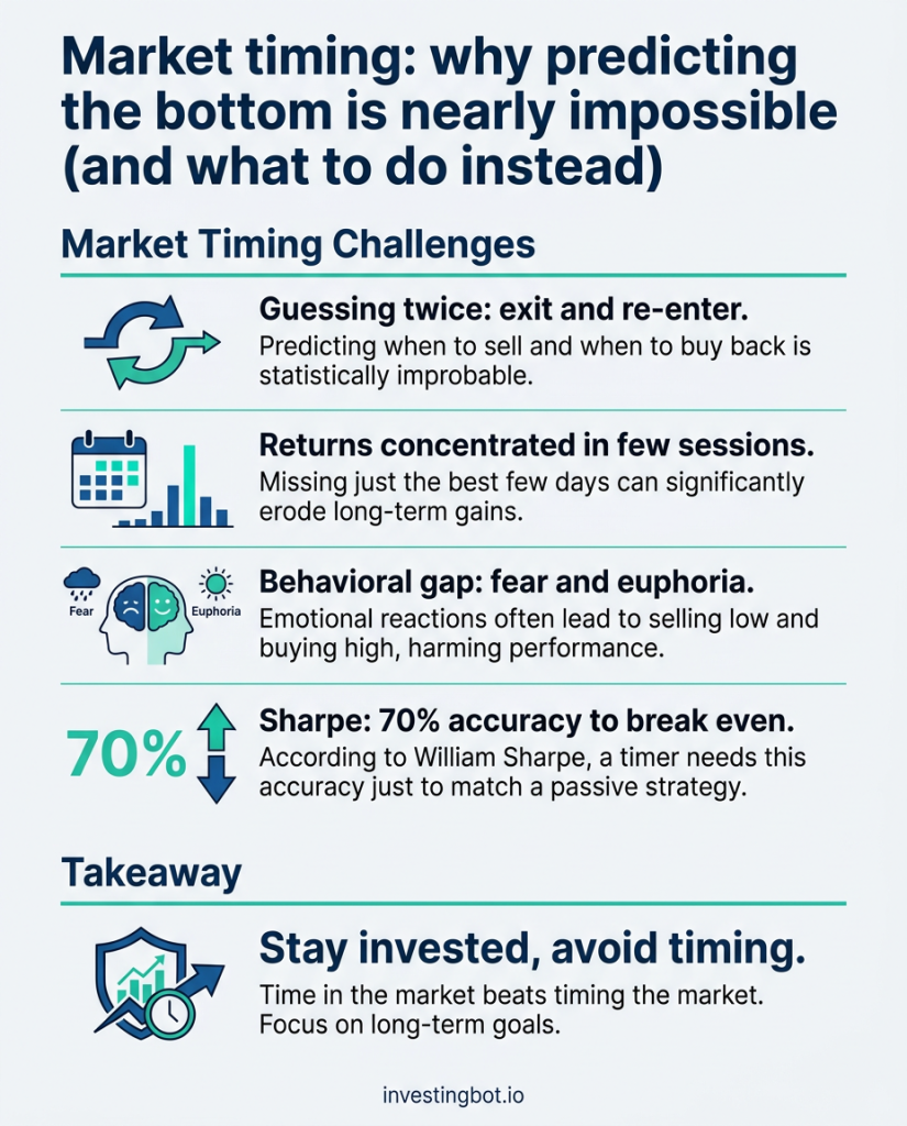 Market timing: why predicting the bottom is nearly impossible (and what to do instead)