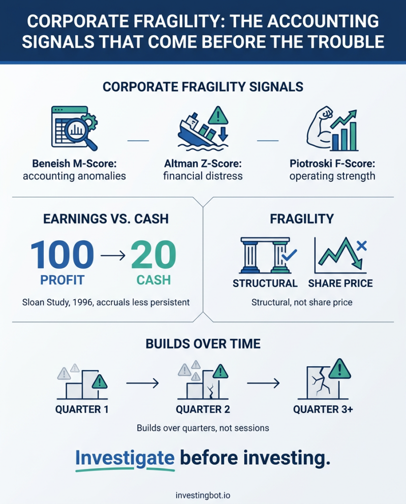 Corporate fragility: the accounting signals that come before the trouble