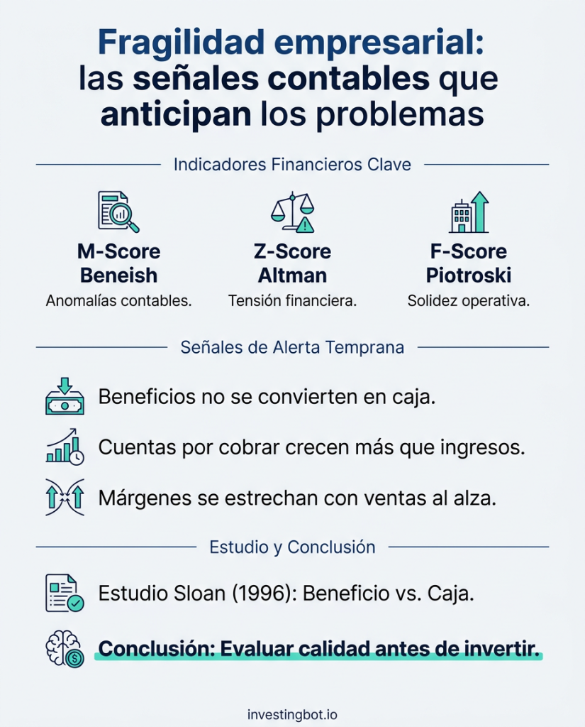 Fragilidad empresarial: las señales contables que anticipan los problemas