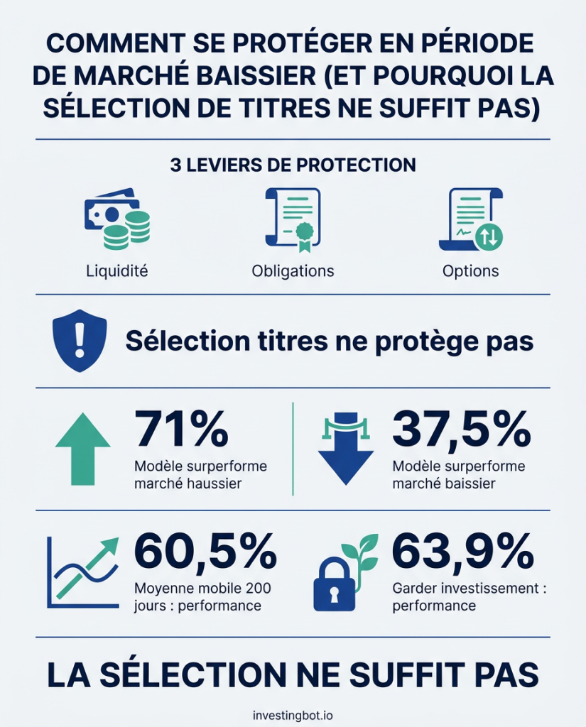 Infographie — Comment se protéger dans un marché baissier (et pourquoi le choix des titres ne suffit pas)