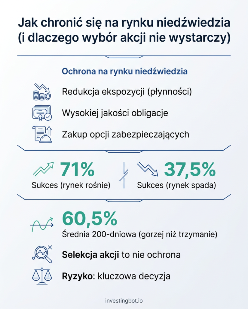 Infografika — Jak chronić się na rynku niedźwiedzia (i dlaczego wybór akcji nie wystarczy)
