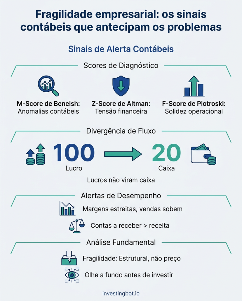 Fragilidade empresarial: os sinais contábeis que antecipam os problemas