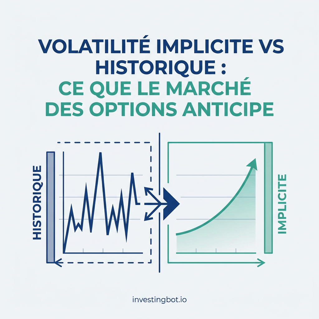 Volatilité implicite vs historique : ce que le marché des options anticipe