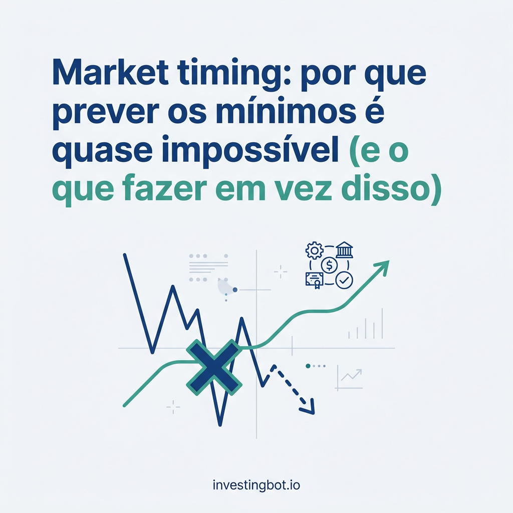 Market timing: por que prever os mínimos é quase impossível (e o que fazer em vez disso)