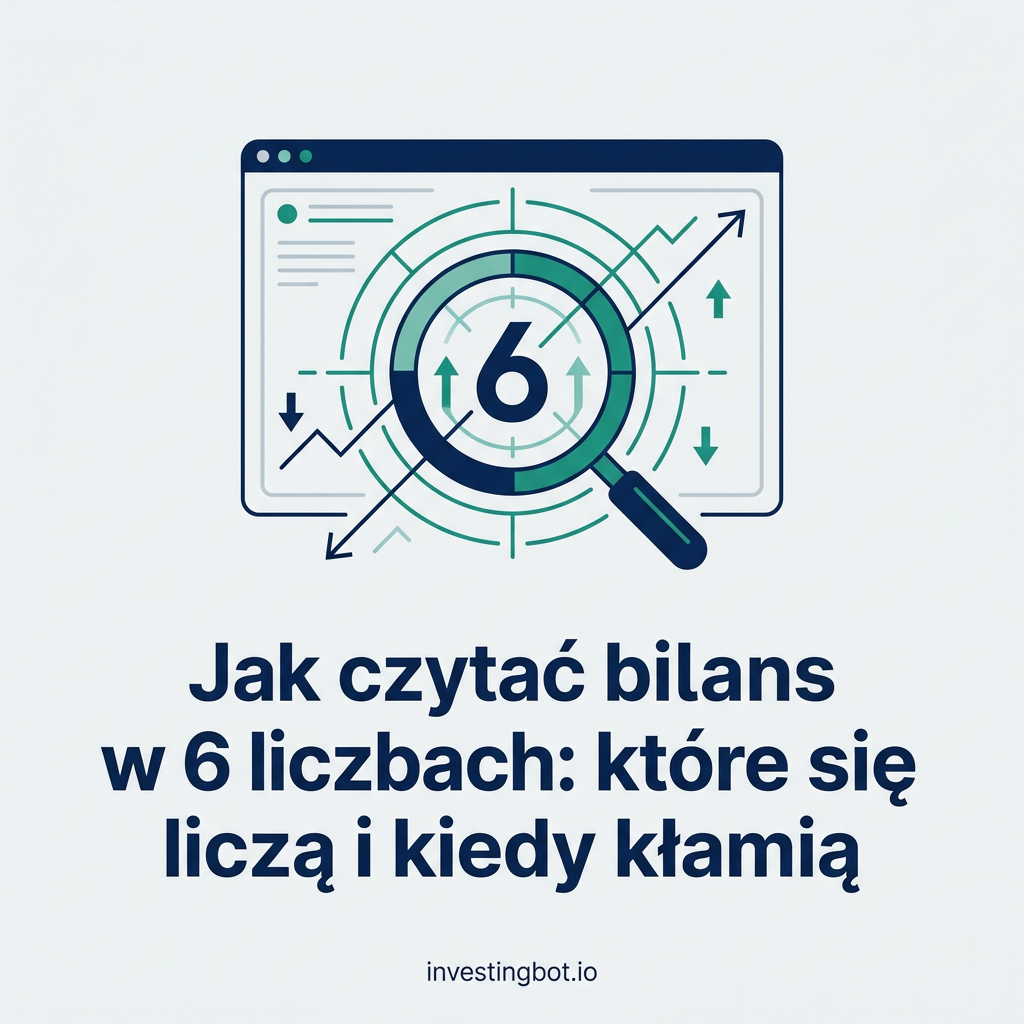 Jak czytac bilans w 6 liczbach: lupa nad wykresem finansowym