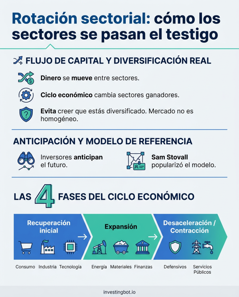 Rotación sectorial: cómo los sectores se pasan el testigo