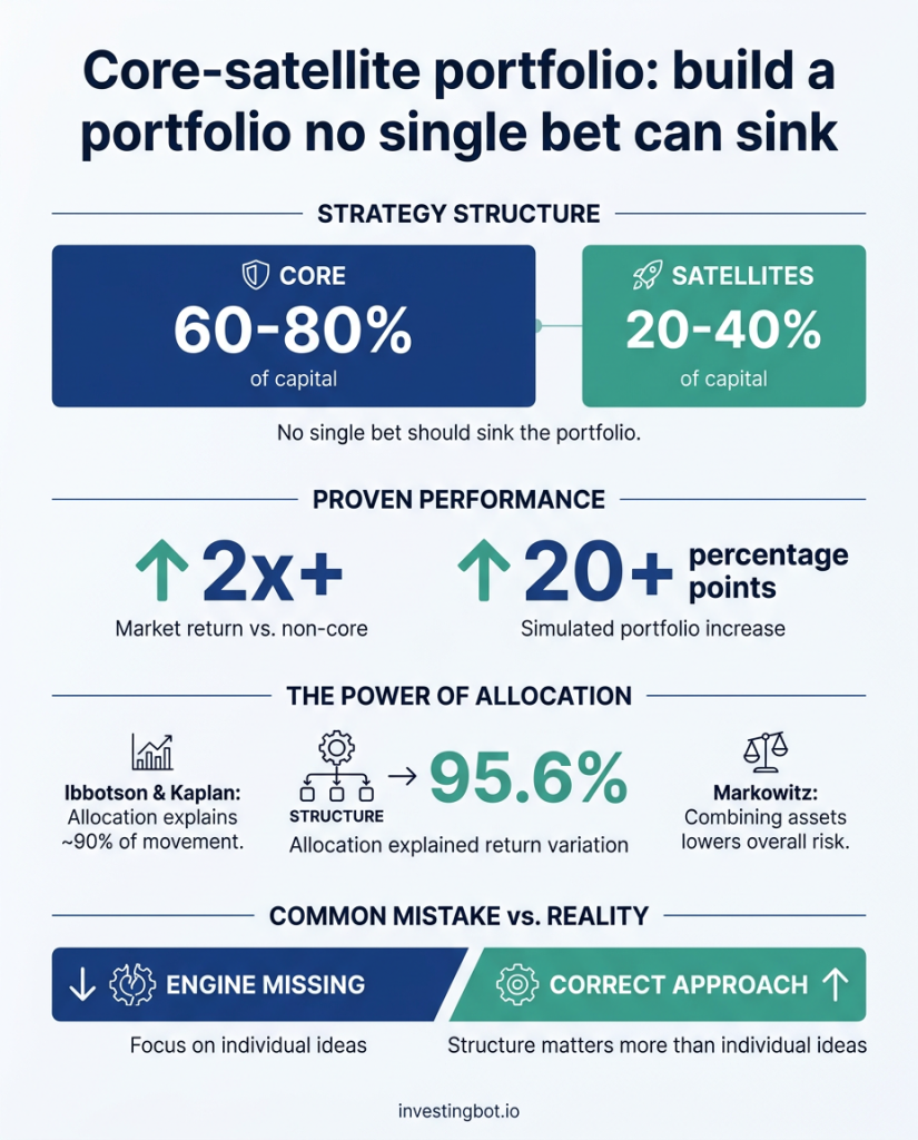 Core-satellite portfolio: build a portfolio no single bet can sink