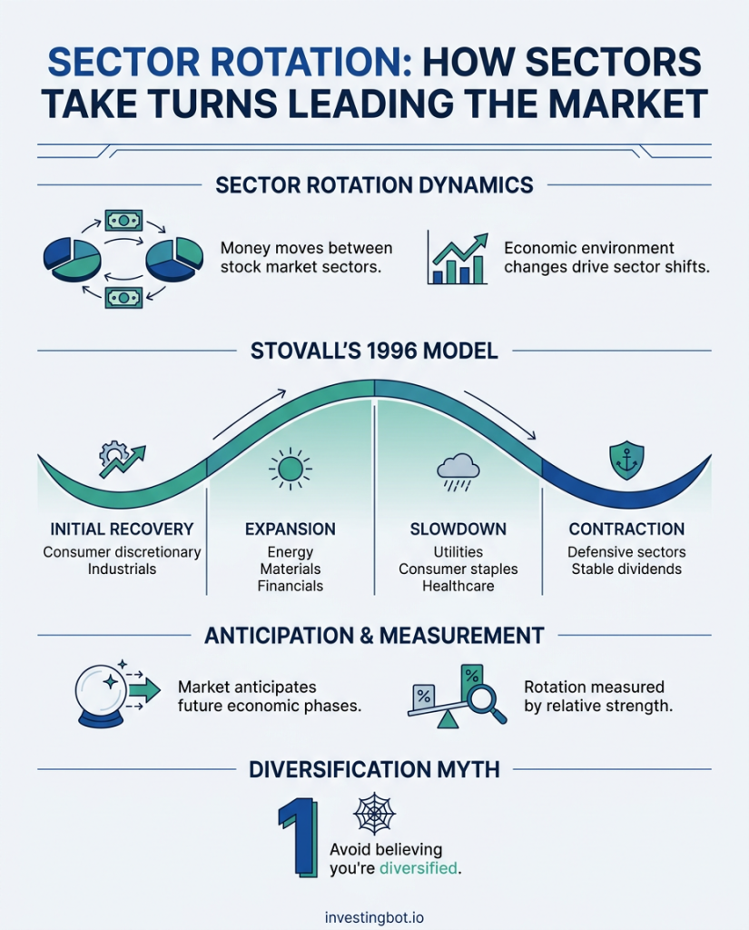 Sector rotation: how sectors take turns leading the market
