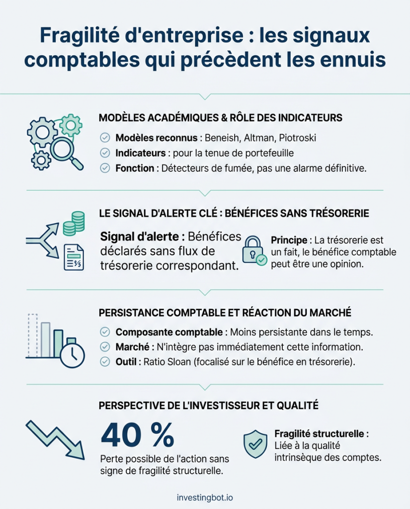Fragilité d'entreprise : les signaux comptables qui précèdent les ennuis
