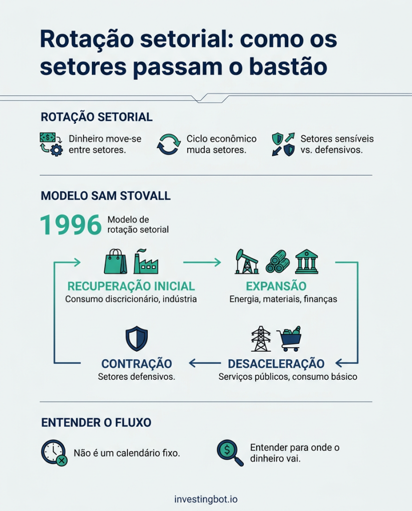 Rotação setorial: como os setores passam o bastão