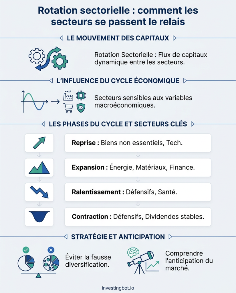 Rotation sectorielle : comment les secteurs se passent le relais